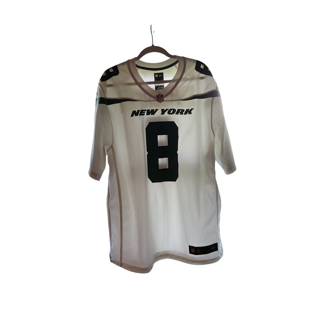 Nike NFL New York Jets Moore Jersey Number 8‎ Football White XL